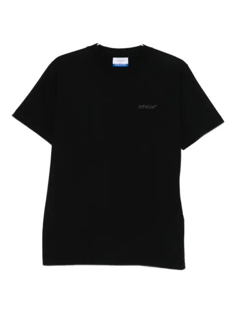 logo-embroidered cotton T-shirt by OFF-WHITE