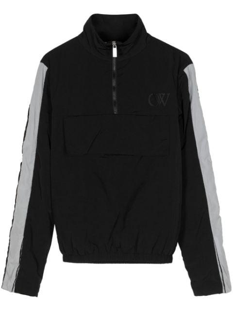 logo-embroidered half-zip jacket by OFF-WHITE
