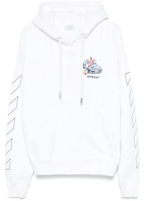 logo-embroidered hoodie by OFF-WHITE
