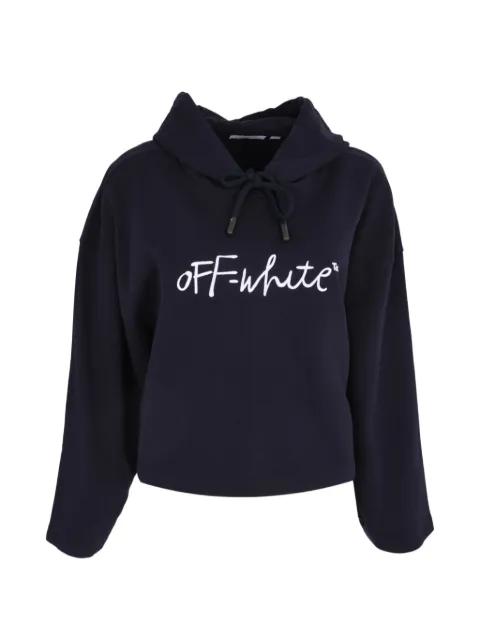 logo-embroidered hoodie by OFF-WHITE