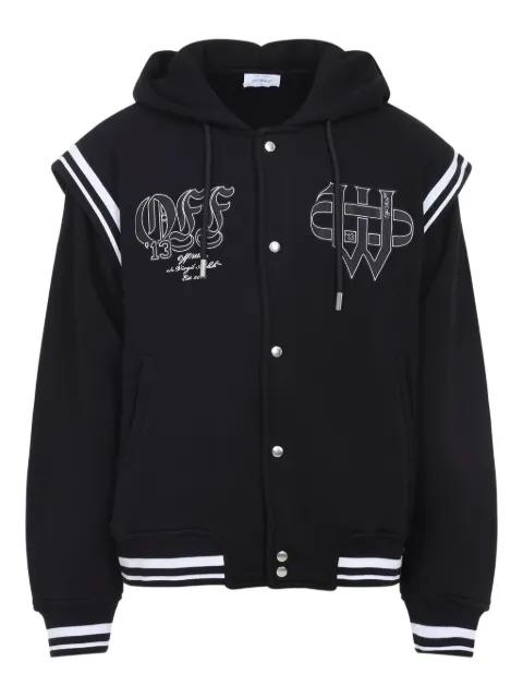 logo-embroidered hoodied jacket by OFF-WHITE