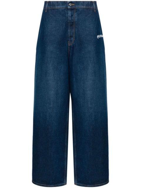 logo-embroidered jeans by OFF-WHITE