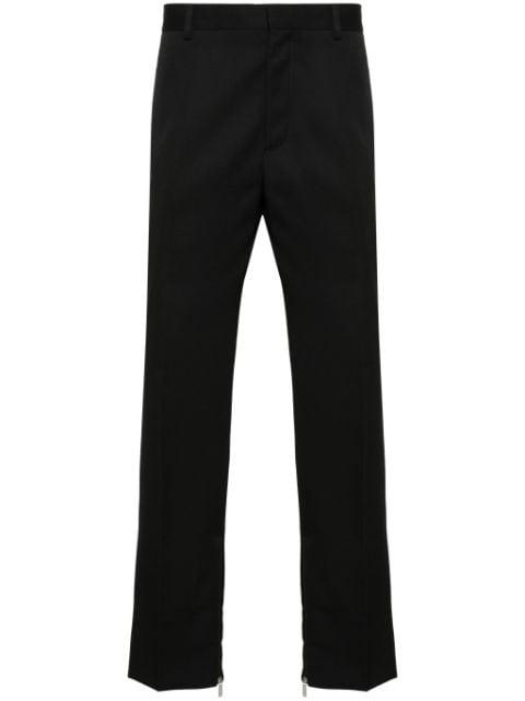 logo-embroidered slim-fit trousers by OFF-WHITE