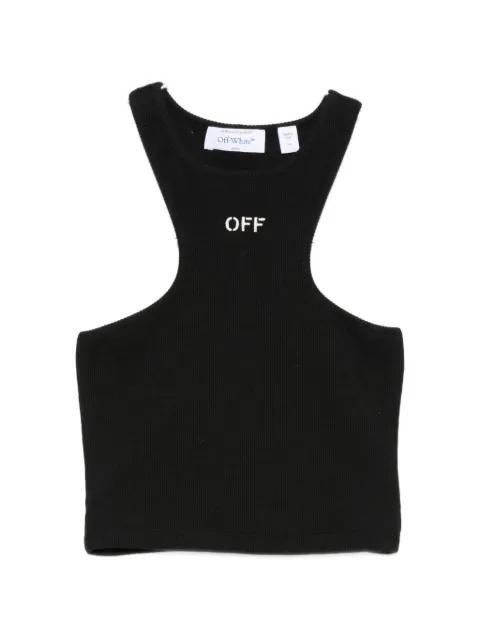 logo-embroidered tank top by OFF-WHITE