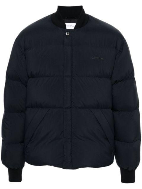 logo-motif padded jacket by OFF-WHITE