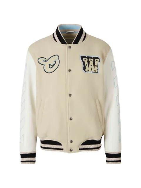 logo-patch bomber jacket by OFF-WHITE