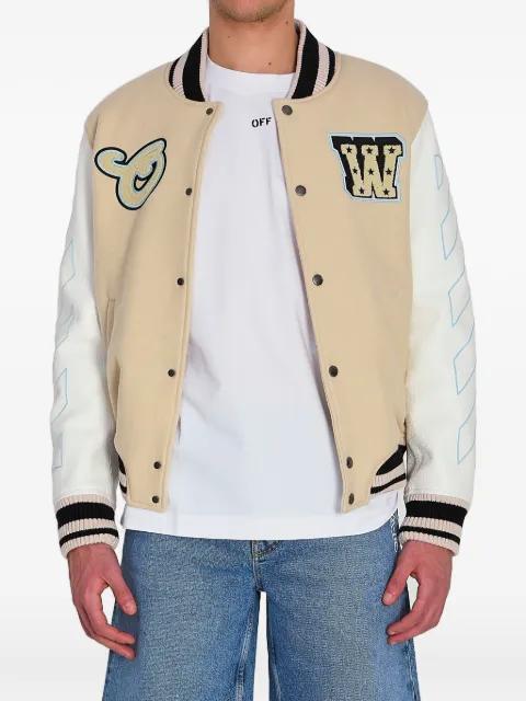 logo-patch bomber jacket by OFF-WHITE