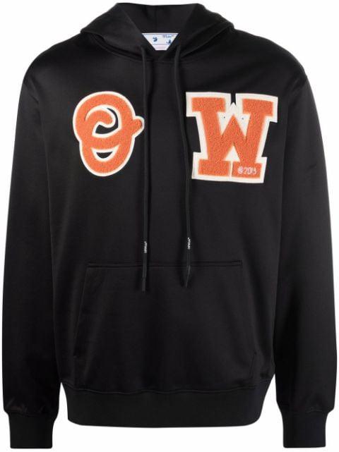 logo-patch hoodie by OFF-WHITE