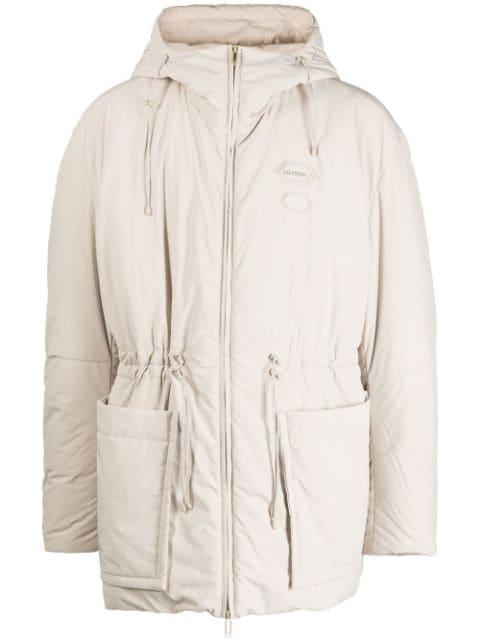 logo-patch hoodied drawstring jacket by OFF-WHITE