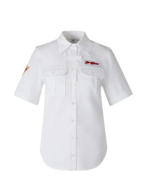 logo-patch shirt by OFF-WHITE