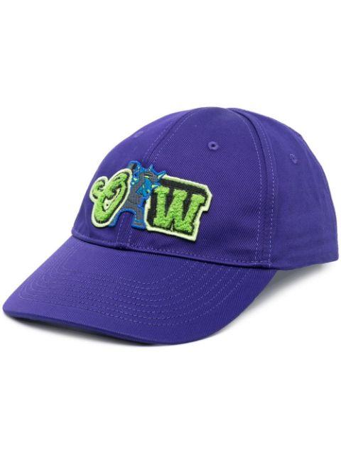 logo-patch varsity baseball cap by OFF-WHITE