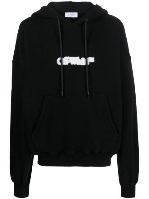logo-print cotton hoodie by OFF-WHITE
