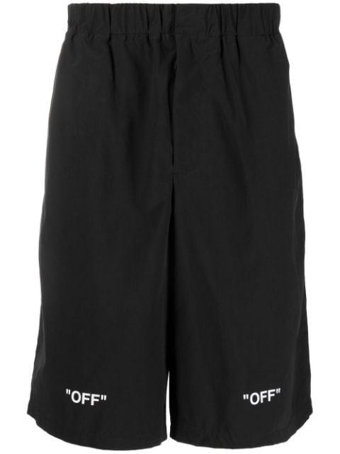 logo-print cotton shorts by OFF-WHITE