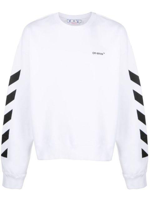 logo-print cotton sweatshirt by OFF-WHITE