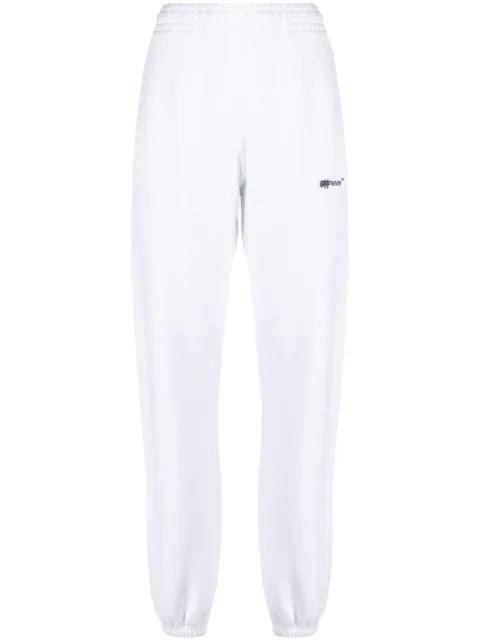 logo-print cotton track pants by OFF-WHITE
