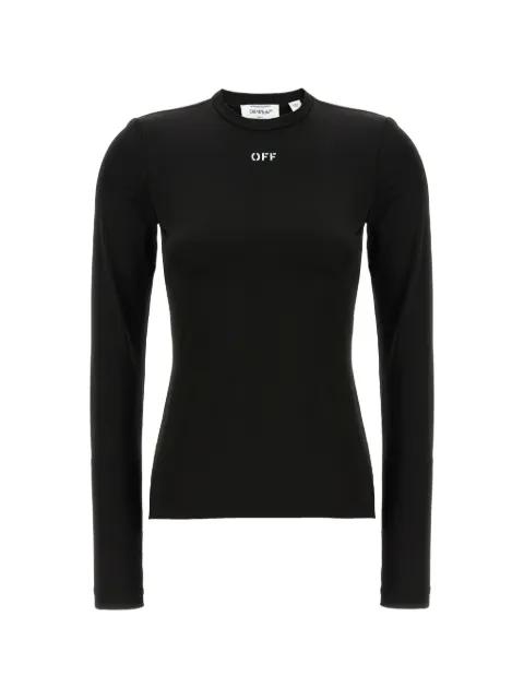 logo-print crew-neck sweater by OFF-WHITE