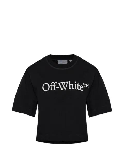 logo-print cropped T-shirt by OFF-WHITE