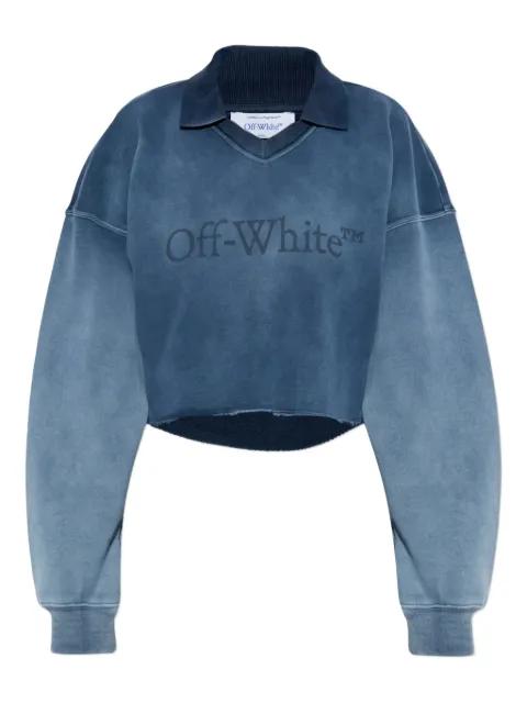 logo-print cropped sweatshirt by OFF-WHITE