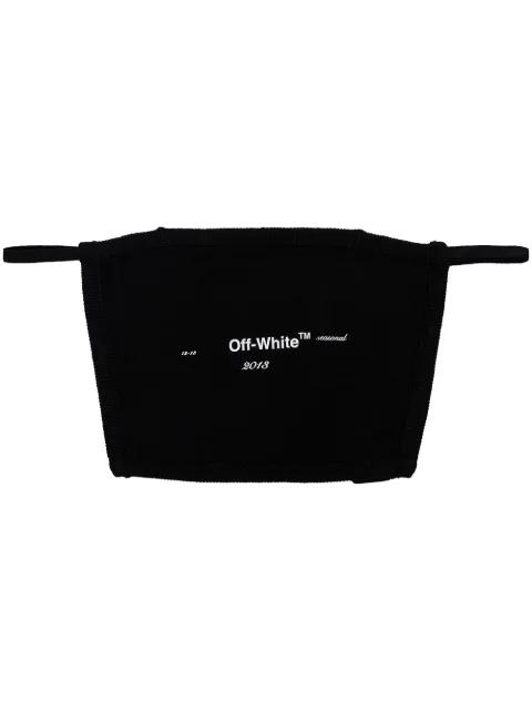 logo print face mask by OFF-WHITE