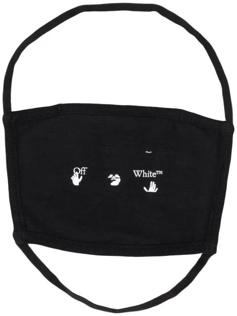 logo-print face mask by OFF-WHITE