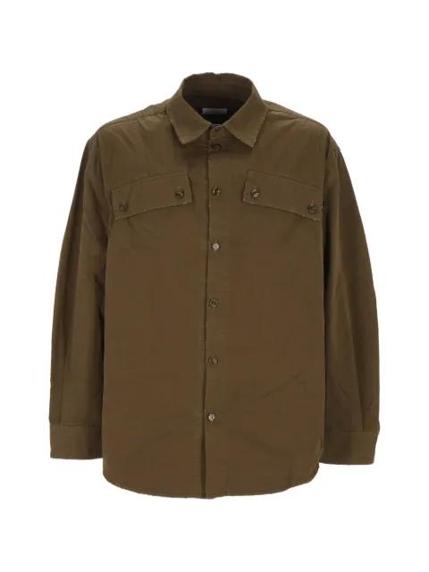 logo-print flap-pocket shirt by OFF-WHITE
