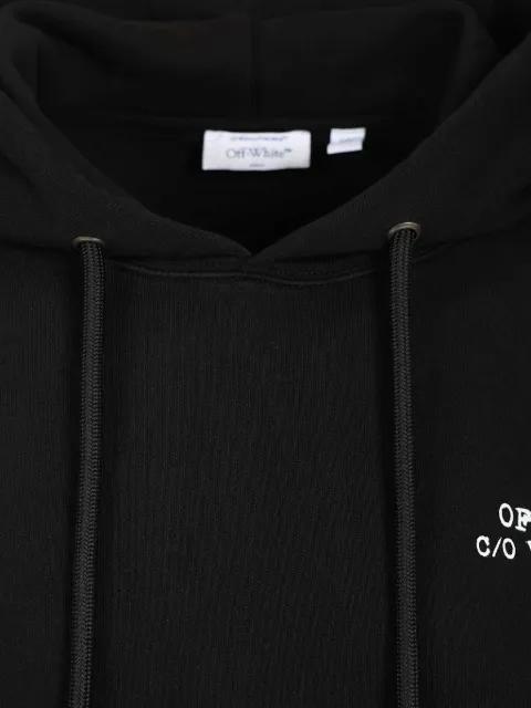 logo-print hoodie by OFF-WHITE