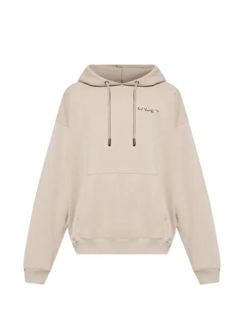 logo-print hoodie by OFF-WHITE