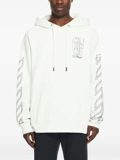 logo-print hoodie by OFF-WHITE