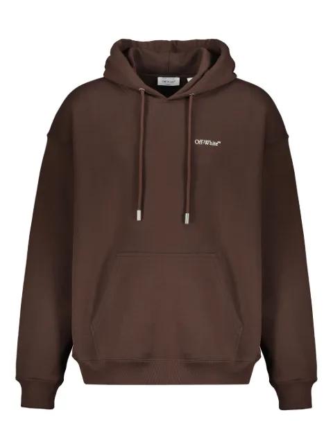 logo-print hoodie by OFF-WHITE