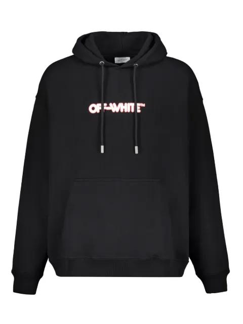logo-print hoodie by OFF-WHITE