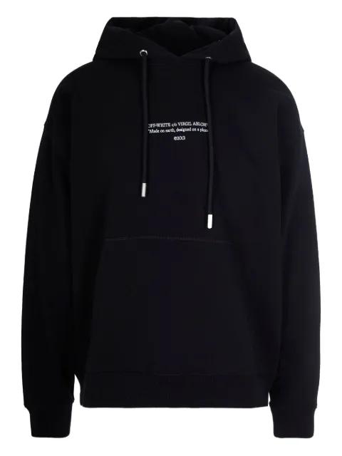 logo-print hoodie by OFF-WHITE