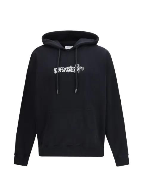 logo-print hoodie by OFF-WHITE