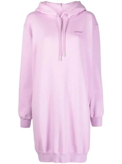 logo-print hoodied dress by OFF-WHITE