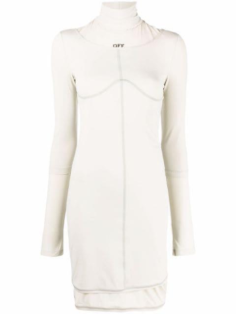 logo-print jersey dress by OFF-WHITE