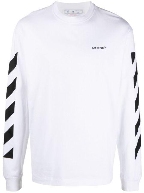logo-print long-sleeve T-shirt by OFF-WHITE