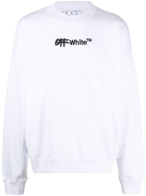 logo-print long-sleeve sweatshirt by OFF-WHITE