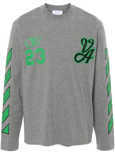 logo-print long-sleeved T-shirt by OFF-WHITE