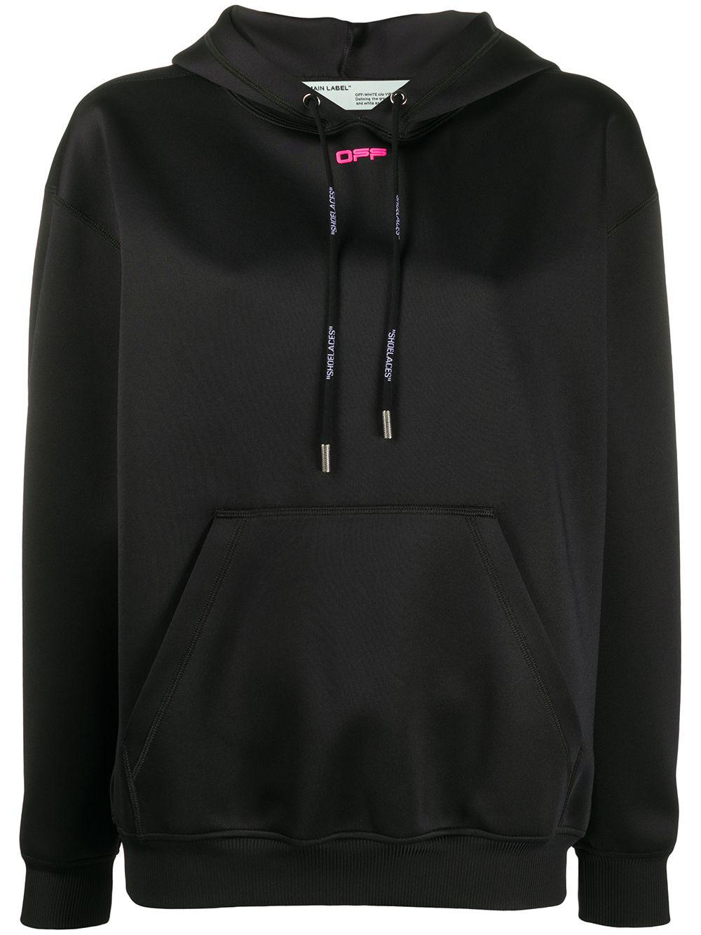 logo print oversized hoodie by OFF-WHITE
