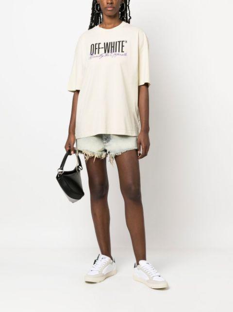 logo-print short-sleeve T-shirt by OFF-WHITE