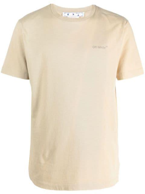 logo-print short-sleeve T-shirt by OFF-WHITE