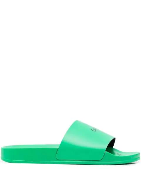 logo-print slides by OFF-WHITE