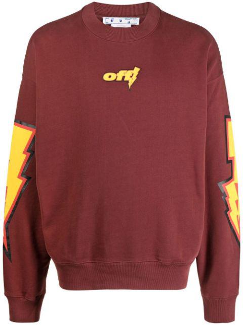logo-print sweatshirt by OFF-WHITE