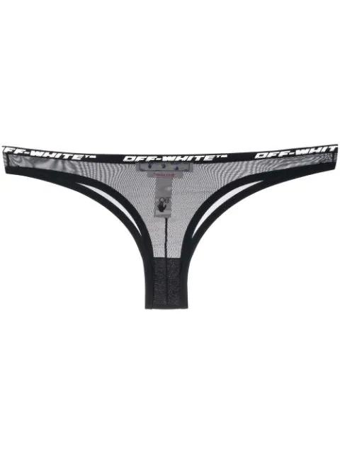 logo-print thong by OFF-WHITE
