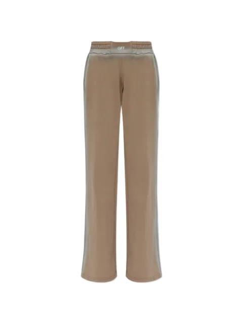 logo-print wide-leg track pants by OFF-WHITE