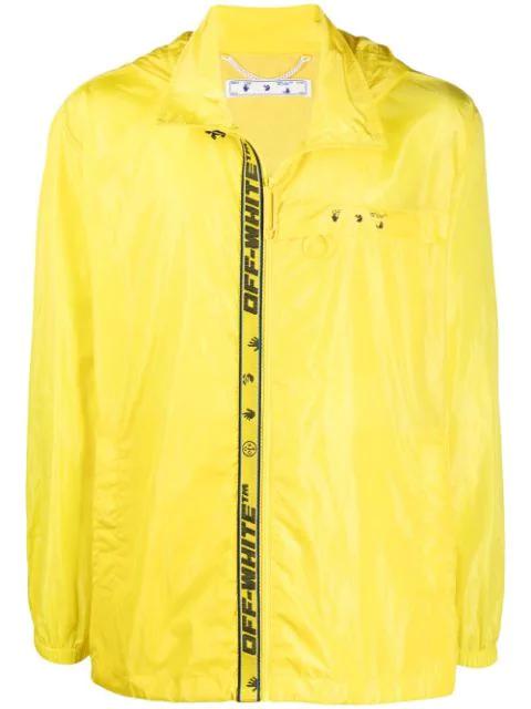 logo-print zip-up windbreaker by OFF-WHITE