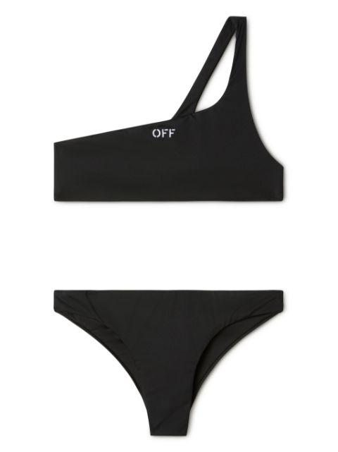 logo-stamp bikini by OFF-WHITE