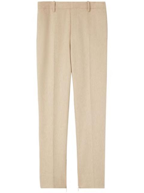 logo-tag slim-cut trousers by OFF-WHITE