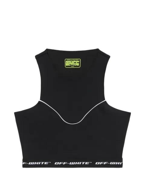 logoband crop top by OFF-WHITE