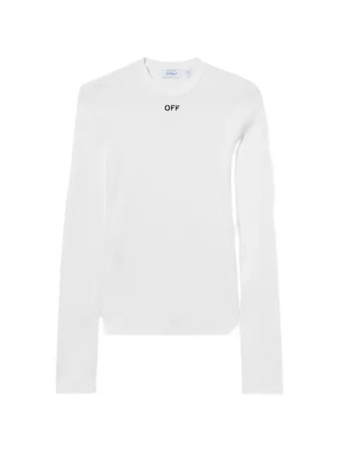 long-sleeve rib top by OFF-WHITE