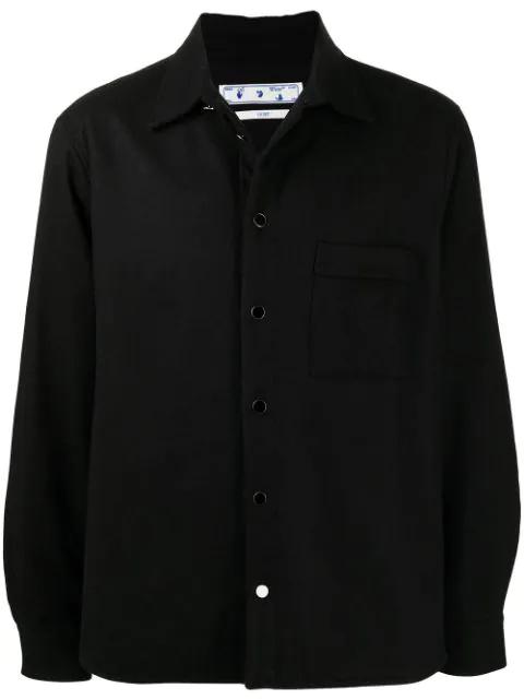 long-sleeve shirt jacket by OFF-WHITE